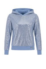 Felpa da donna Guess con cappuccio e paillettes