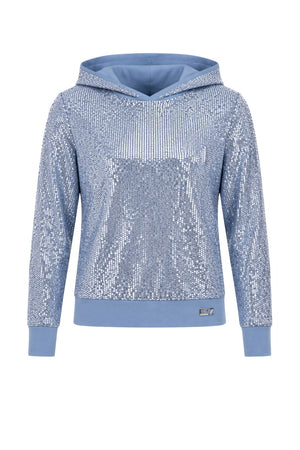 Felpa da donna Guess con cappuccio e paillettes