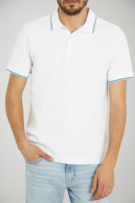 Polo da uomo Guess in piquet a maniche corte
