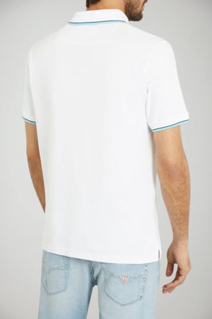 Polo da uomo Guess in piquet a maniche corte