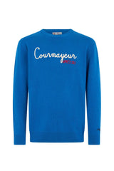 MC2 Saint Barth Men's Jersey with Courma Apres Ski Embroidery
