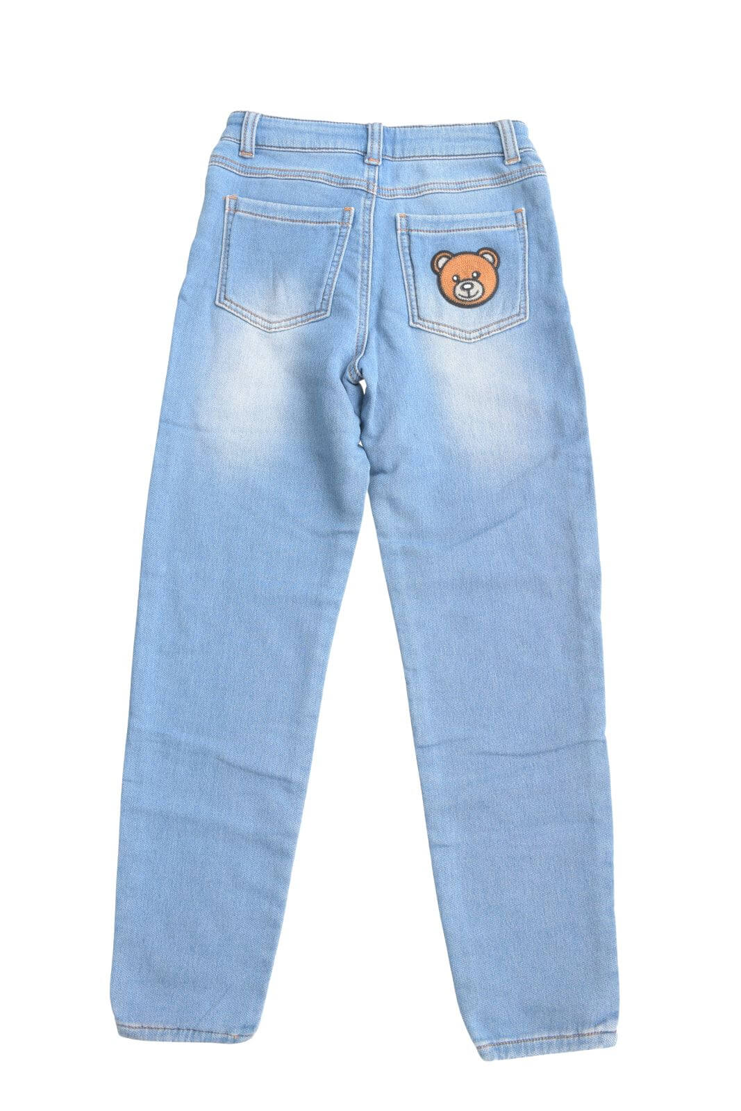 Moschino Kids Jeans Bambina con patch Teddy