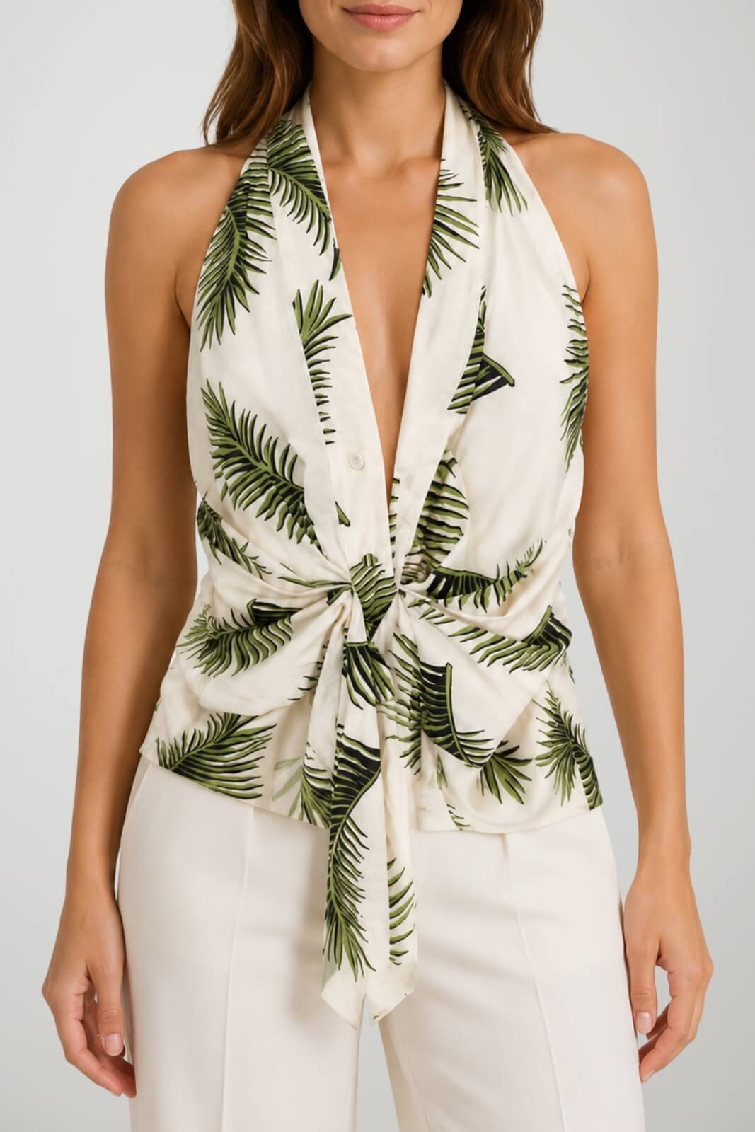 Hanita Top Donna con Stampa Botanica
