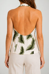 Hanita Top Donna con Stampa Botanica