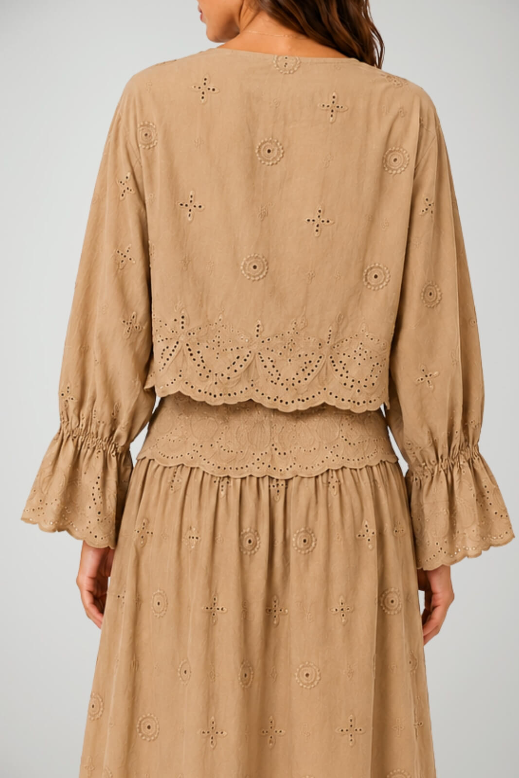 Hanita Top Donna crop traforato