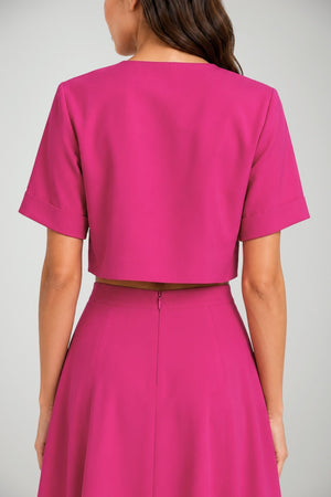 Bolero da donna Hanita crop a maniche corte
