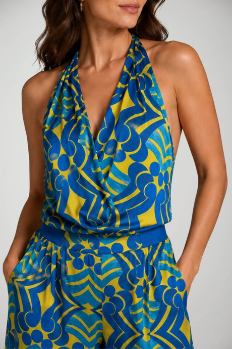 Top da donna Hanita con stampa astratta