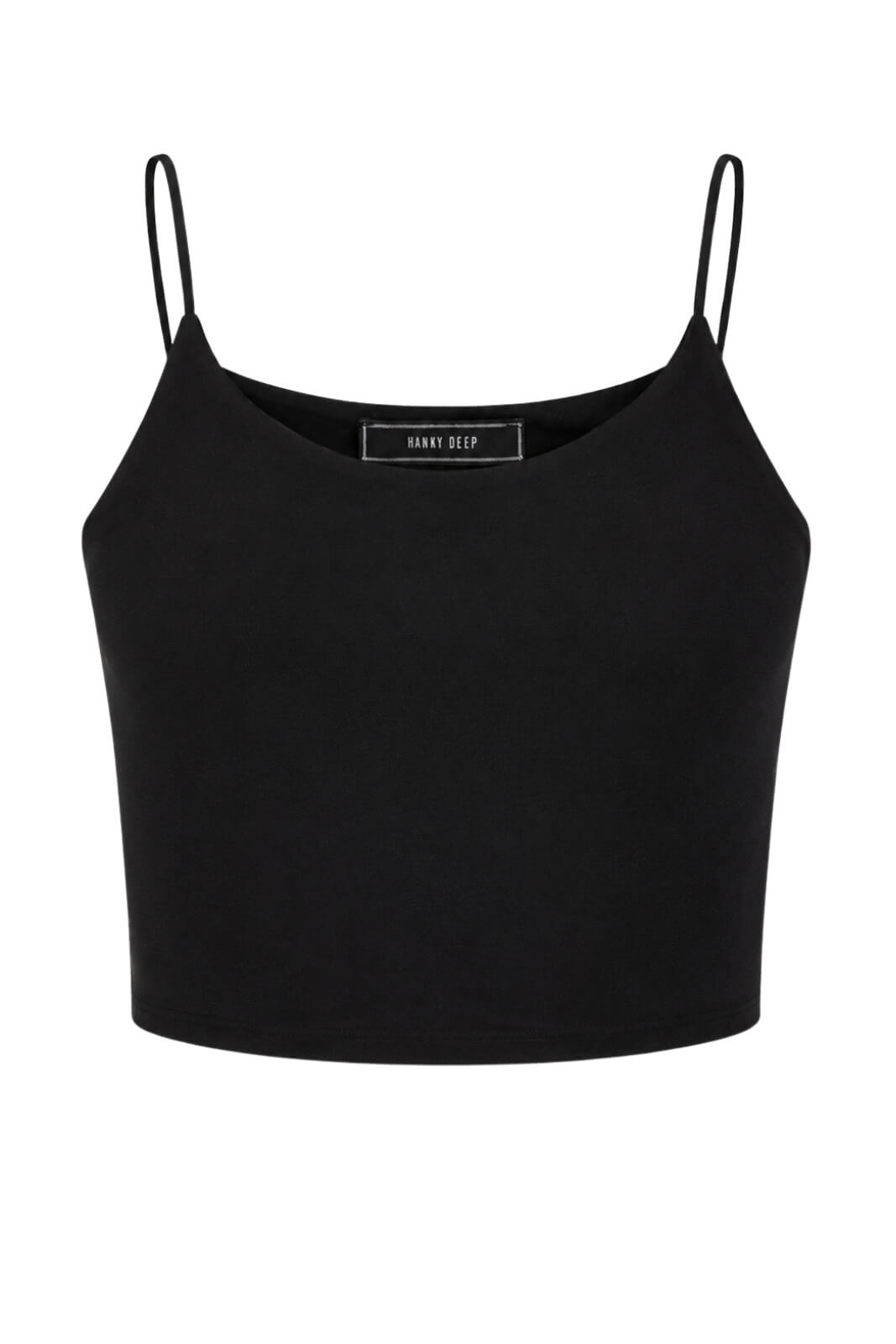 Hanny Deep Top Donna Crop con Spalline Sottili