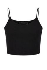Hanny Deep Top Donna Crop con Spalline Sottili