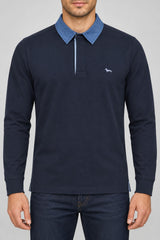 Harmont & Blaine Polo Uomo con collo in denim