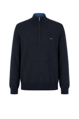 Harmont & Blaine Maglia Uomo con mezza zip e logo a contrasto
