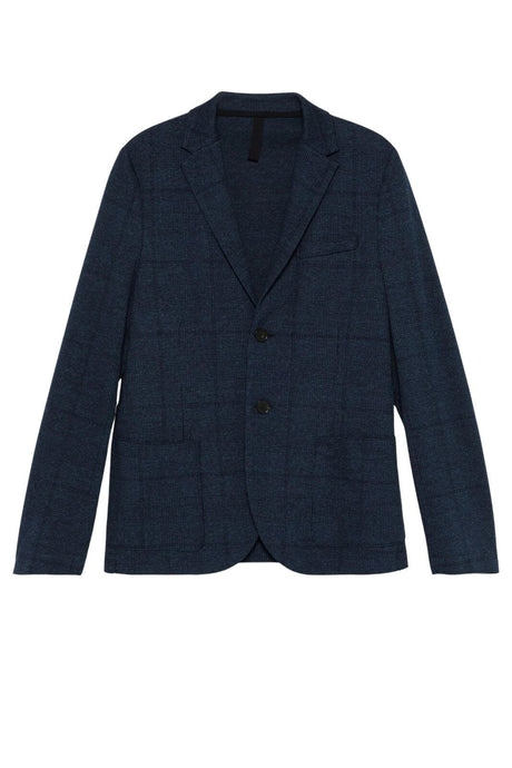 Giacca Harris Wharf London uomo monopetto Principe di Galles fronte