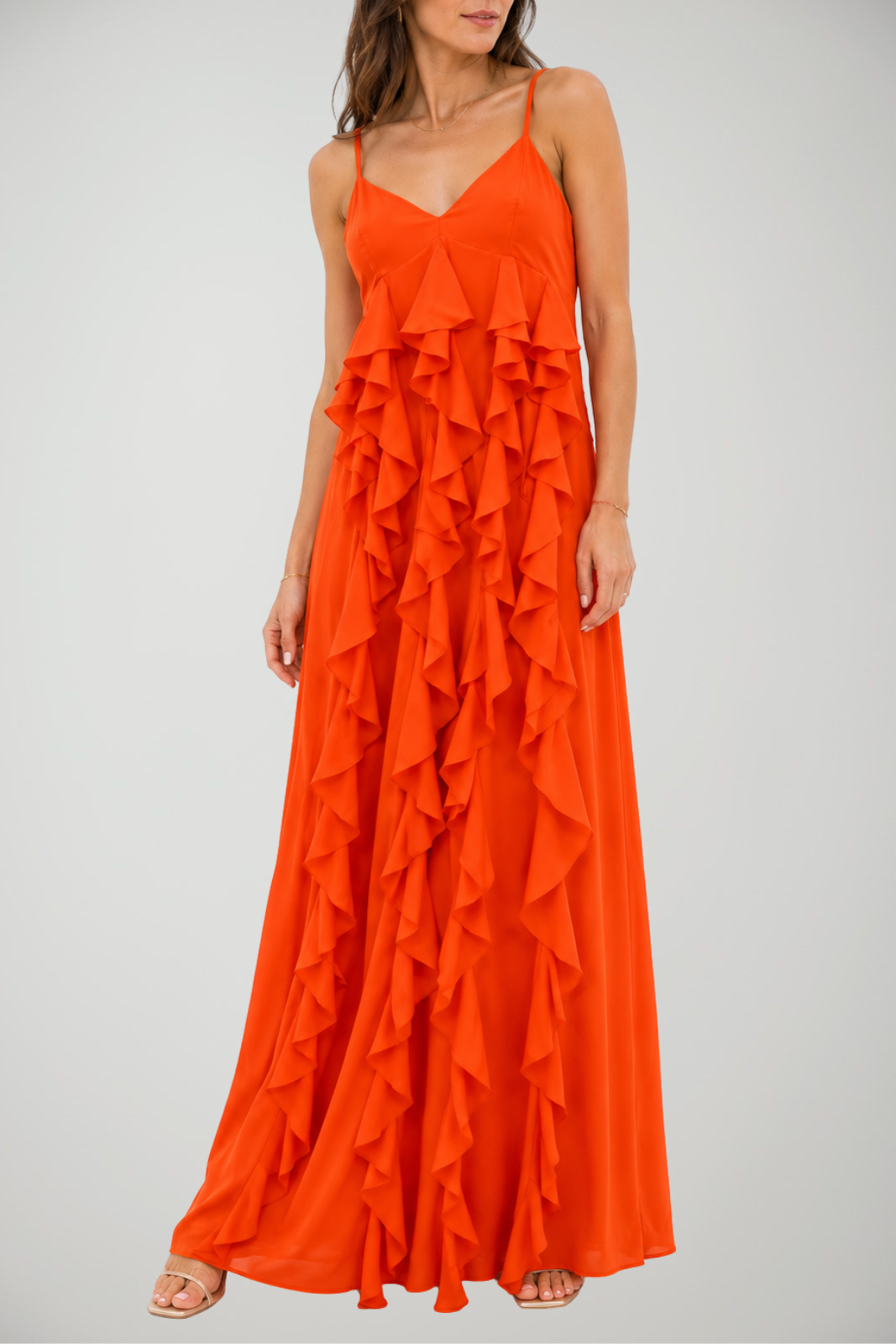 Have One Women's Long Dress with Ruffles