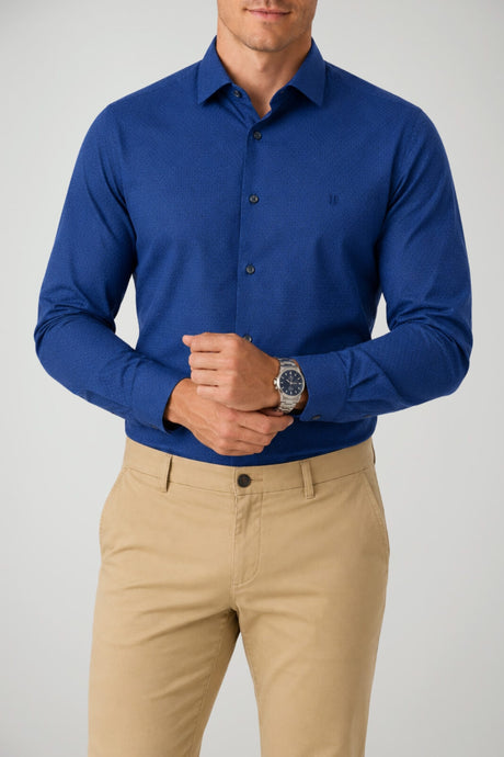 Henry Cotton’s Camicia Uomo in microfantasia