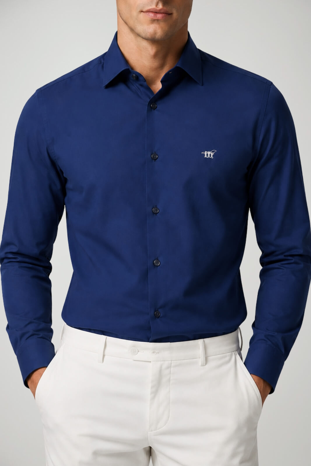 Henry Cotton’s Camicia Uomo con logo ricamato