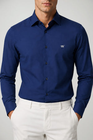 Henry Cotton’s Camicia Uomo con logo ricamato