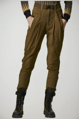 Pantaloni donna High Everyday Couture in jersey con cintura fronte 1