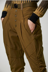 Pantaloni donna High Everyday Couture in jersey con cintura dettaglio