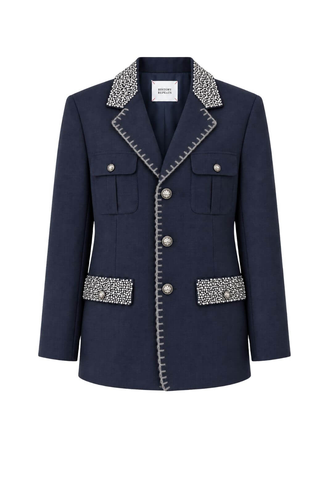 History Repeats Blazer Donna con strass