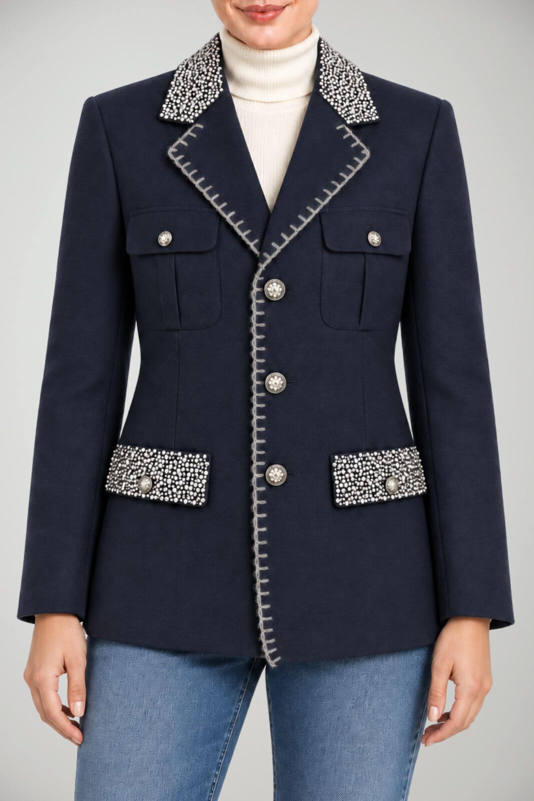 History Repeats Blazer Donna con strass