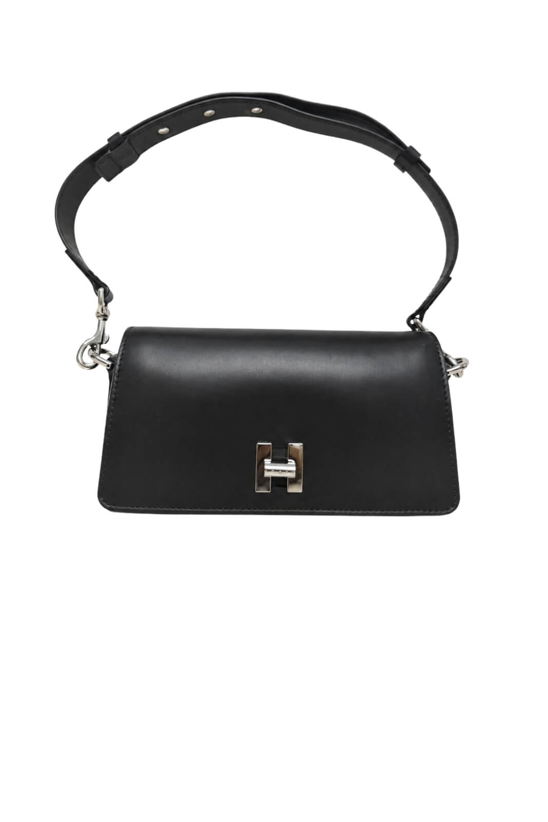 Hogan Borsa Donna H01Y in pelle con logo turn lock