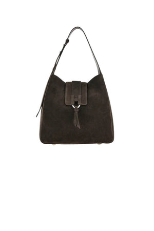 Hogan Borsa Donna Hobo in pelle scamosciata / Marrone