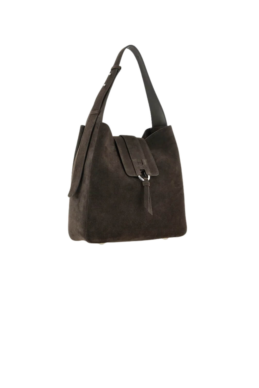Hogan Borsa Donna Hobo in pelle scamosciata / Marrone