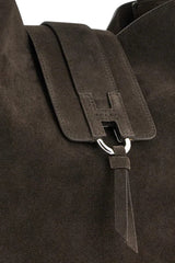 Hogan Borsa Donna Hobo in pelle scamosciata / Marrone