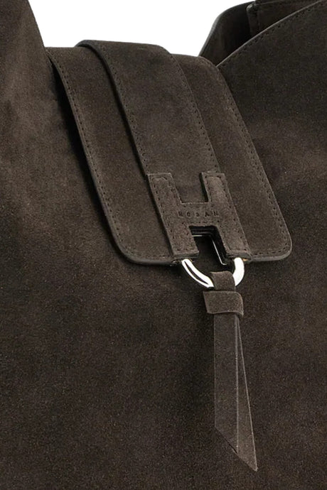 Hogan Borsa Donna Hobo in pelle scamosciata / Marrone