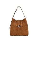 Hogan Borsa Donna Hobo in pelle scamosciata / Beige