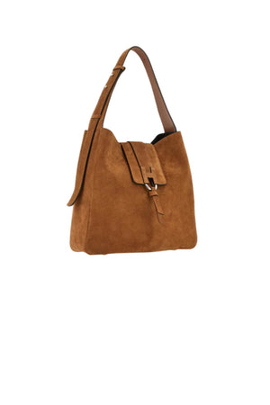 Hogan Borsa Donna Hobo in pelle scamosciata / Beige
