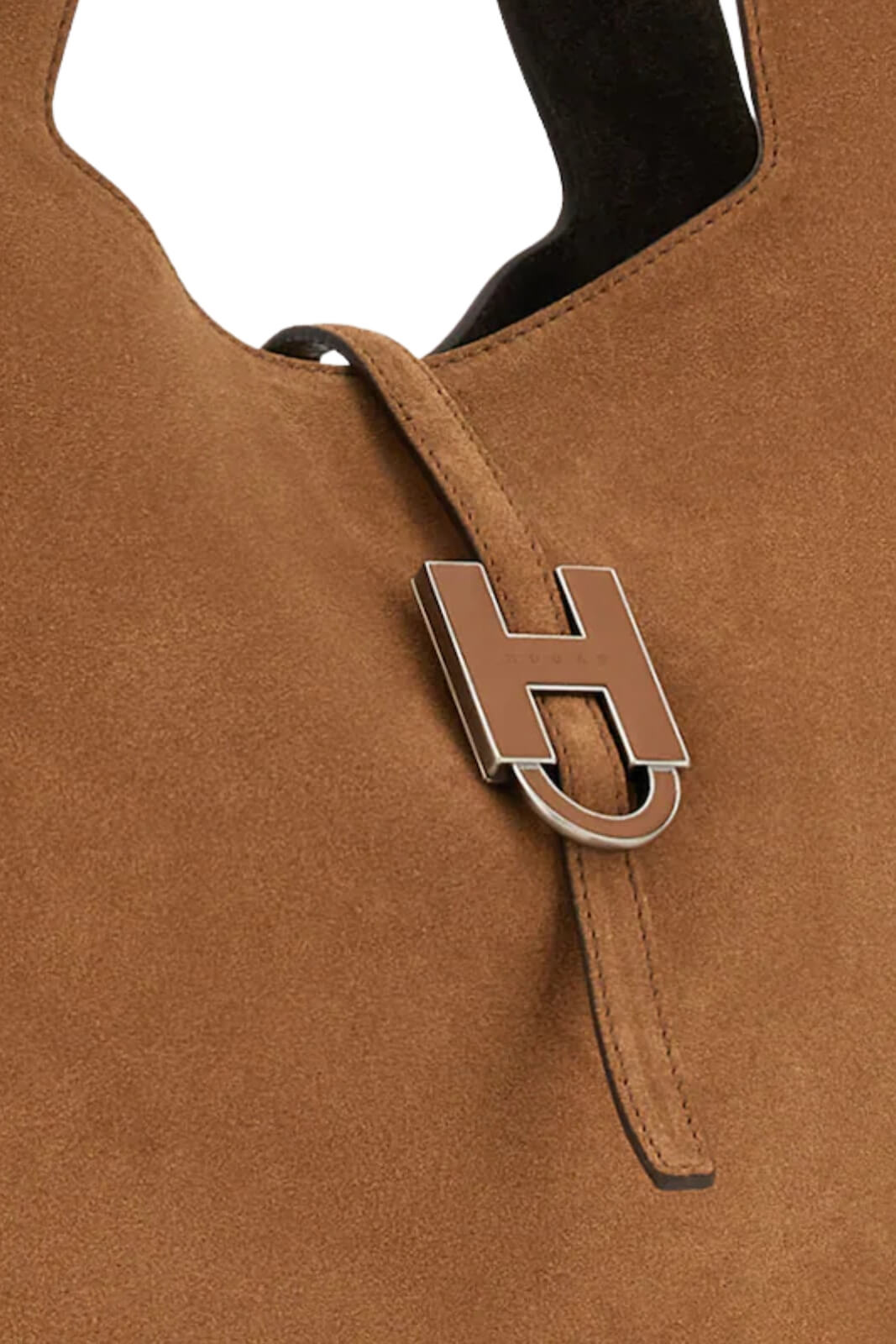 Hogan Borsa Donna Shopping in pelle scamosciata / Beige