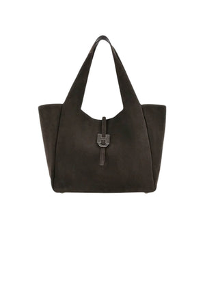 Hogan Borsa Donna Shopping in pelle scamosciata / Marrone