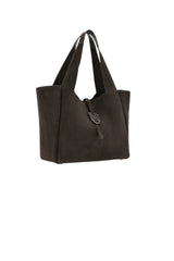Hogan Borsa Donna Shopping in pelle scamosciata / Marrone