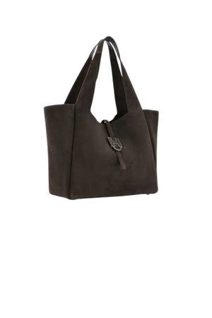 Hogan Borsa Donna Shopping in pelle scamosciata / Marrone