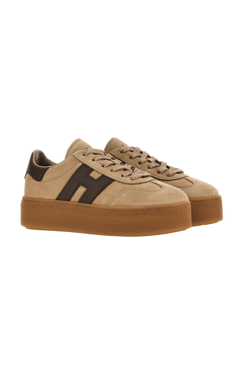 Hogan Sneakers Donna Cool in nabuk con platform