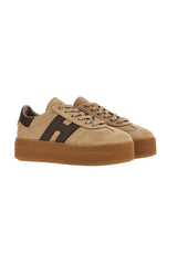 Hogan Sneakers Donna Cool in nabuk con platform