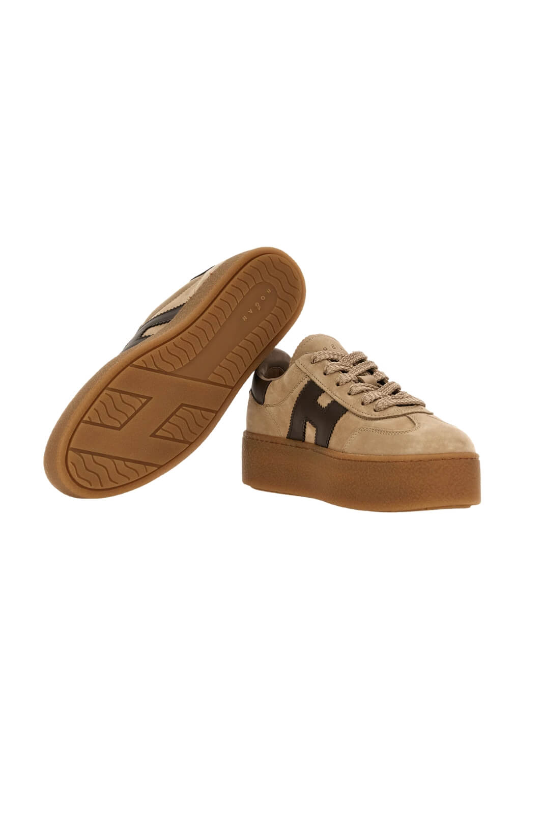 Hogan Sneakers Donna Cool in nabuk con platform