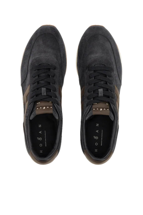 Hogan Sneakers Uomo Athletic in pelle scamosciata