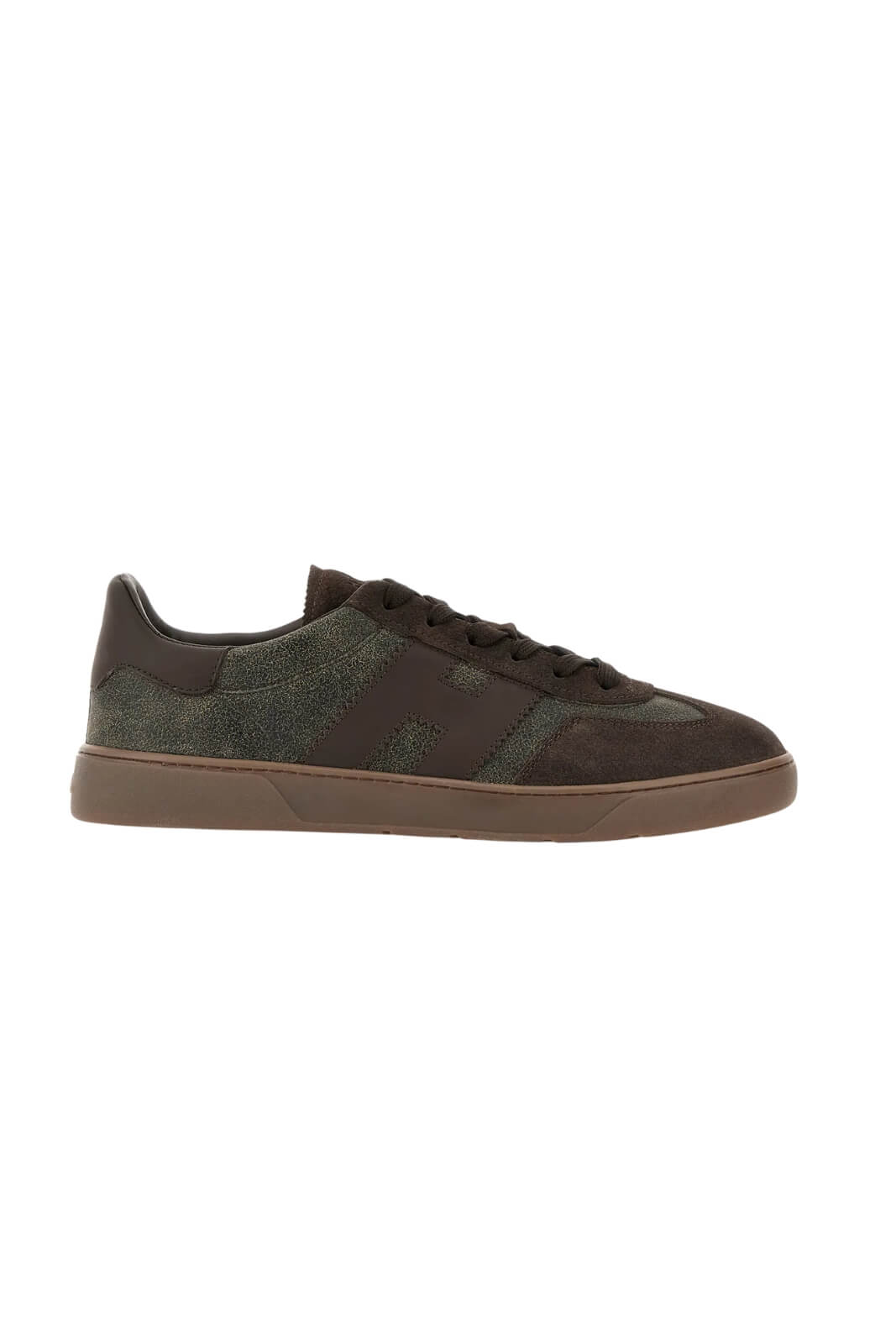Hogan Sneakers Uomo in camoscio e pelle craquelé