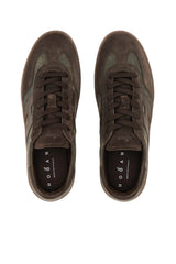 Hogan Sneakers Uomo in camoscio e pelle craquelé