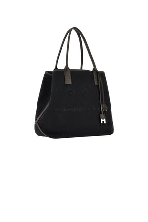 Hogan women's SHOPPING SCRIPT medium black bag