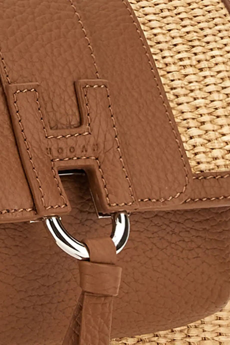 Borsetta da donna Hogan in pelle e rafia