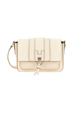 Borsa da donna Hogan in pelle martellata con flap e manico