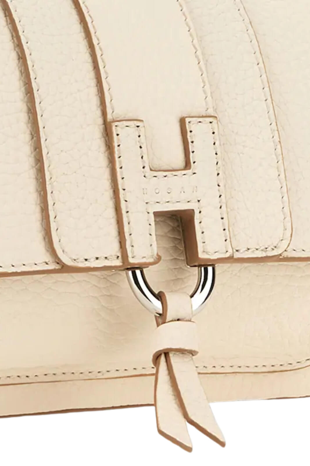 Borsa da donna Hogan in pelle martellata con flap e manico