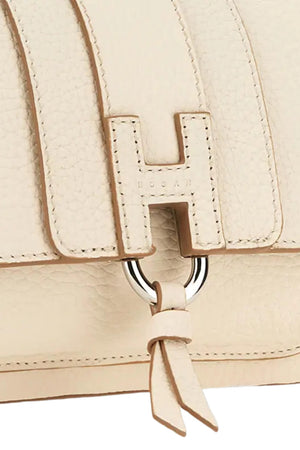 Borsa da donna Hogan in pelle martellata con flap e manico