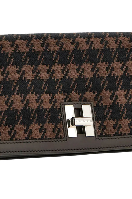 Hogan Borsa Donna con flap pied de poule