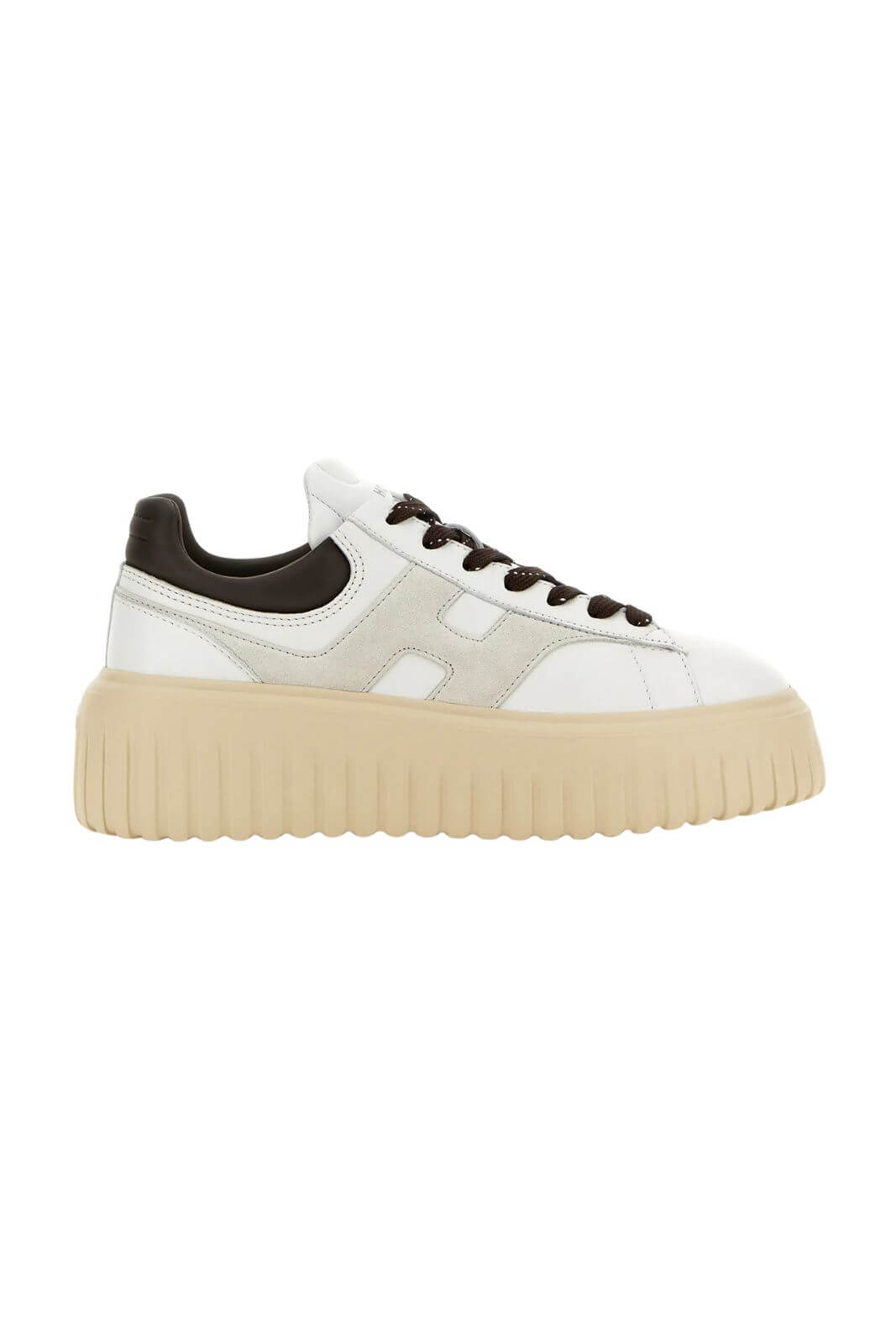 Hogan women's H STRIPES sneakers in white leather