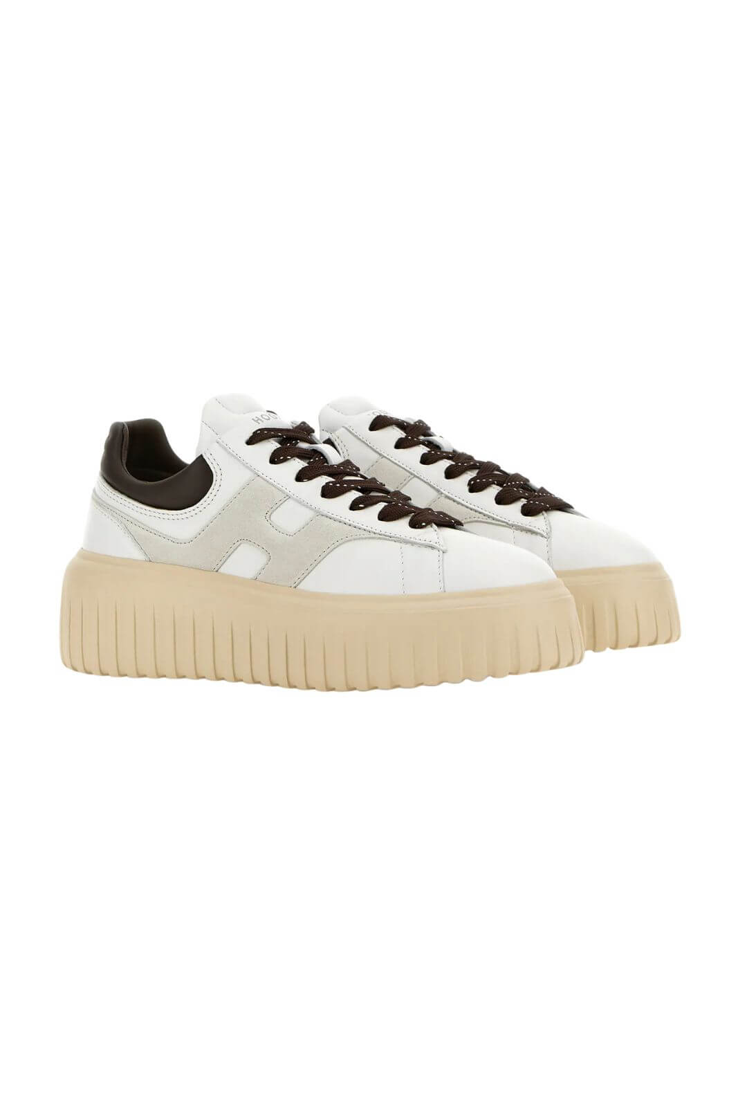 Hogan women's H STRIPES sneakers in white leather