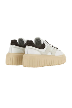 Hogan women's H STRIPES sneakers in white leather